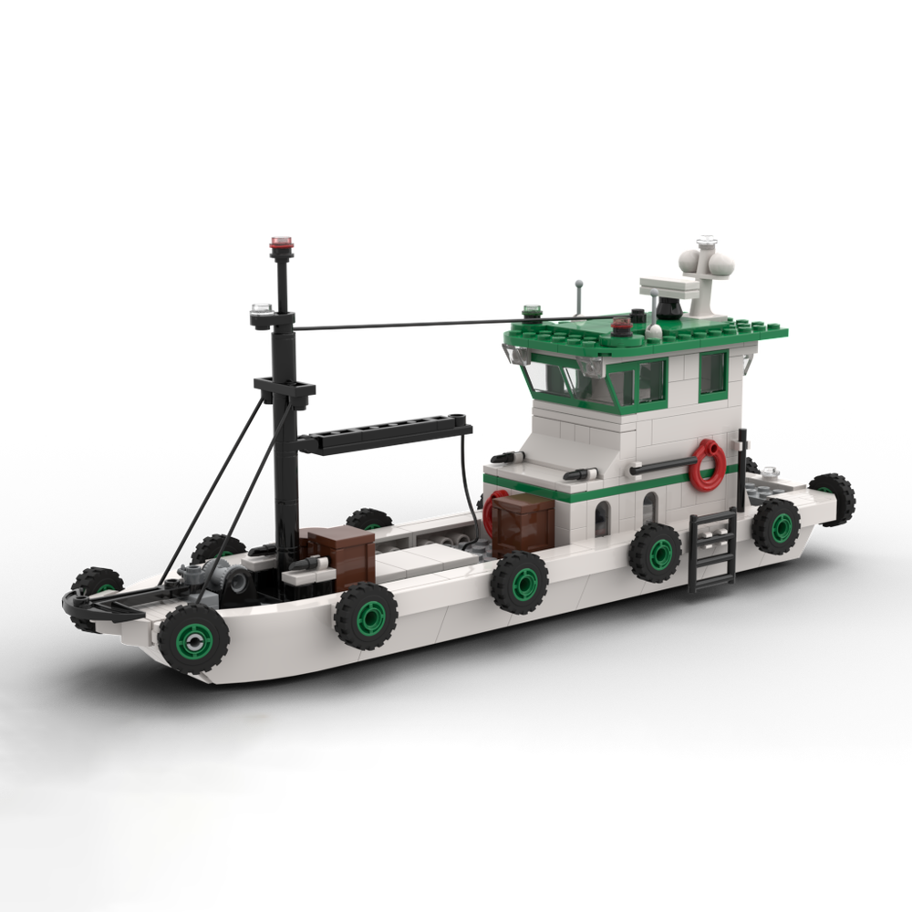 Fishing Equipment Gifts - Модель рыболовного судна MOC: Конструктор из