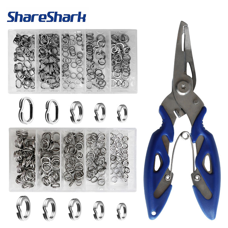 Fishing Equipment Gear - ShareShark 200 шт., разъемные кольца из