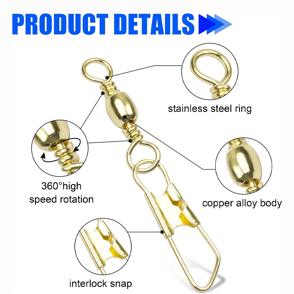 50 шт. золотой рыболовный верт – обзор и цена Fishing Equipment Gear