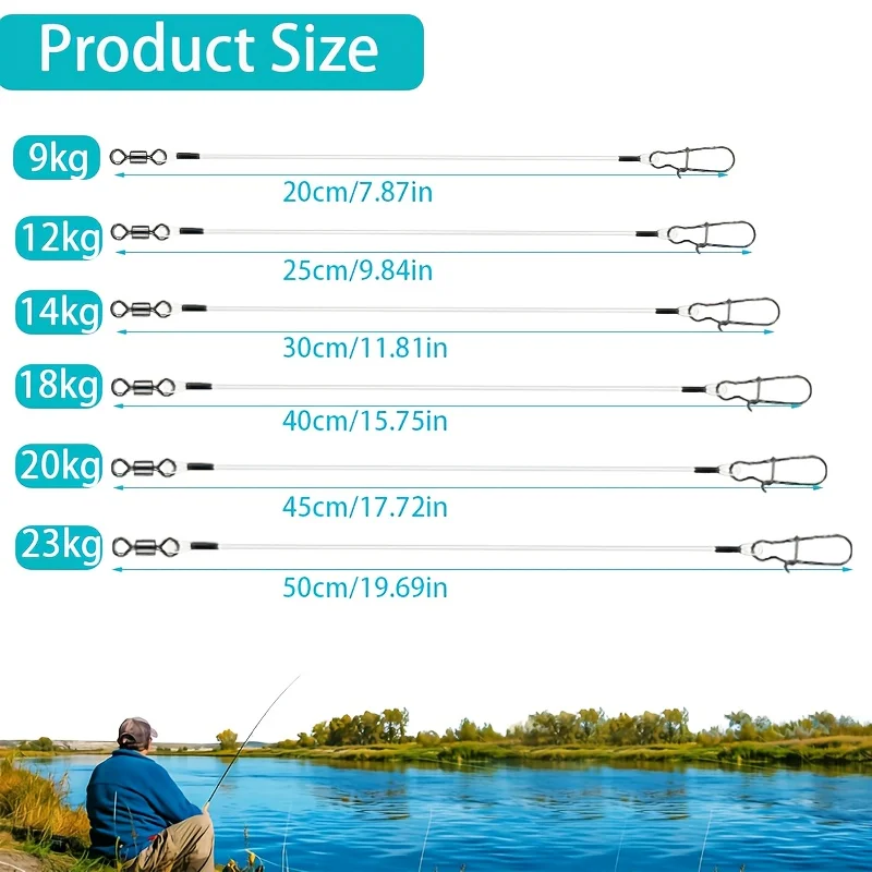 15 шт. флюорокарбоновых поводк – обзор и цена Fishing Swivel Connector