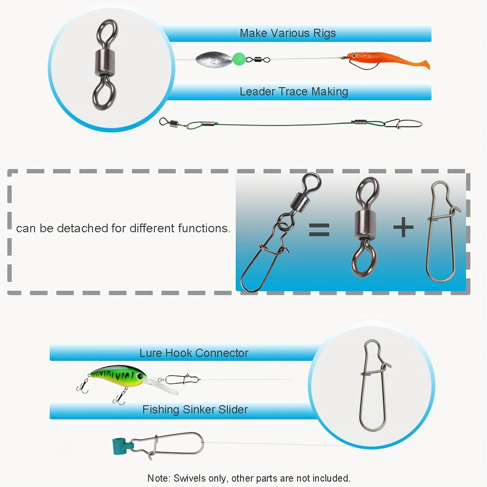 Набор рыболовных соединителей  – обзор и цена Fishing Swivel Connector