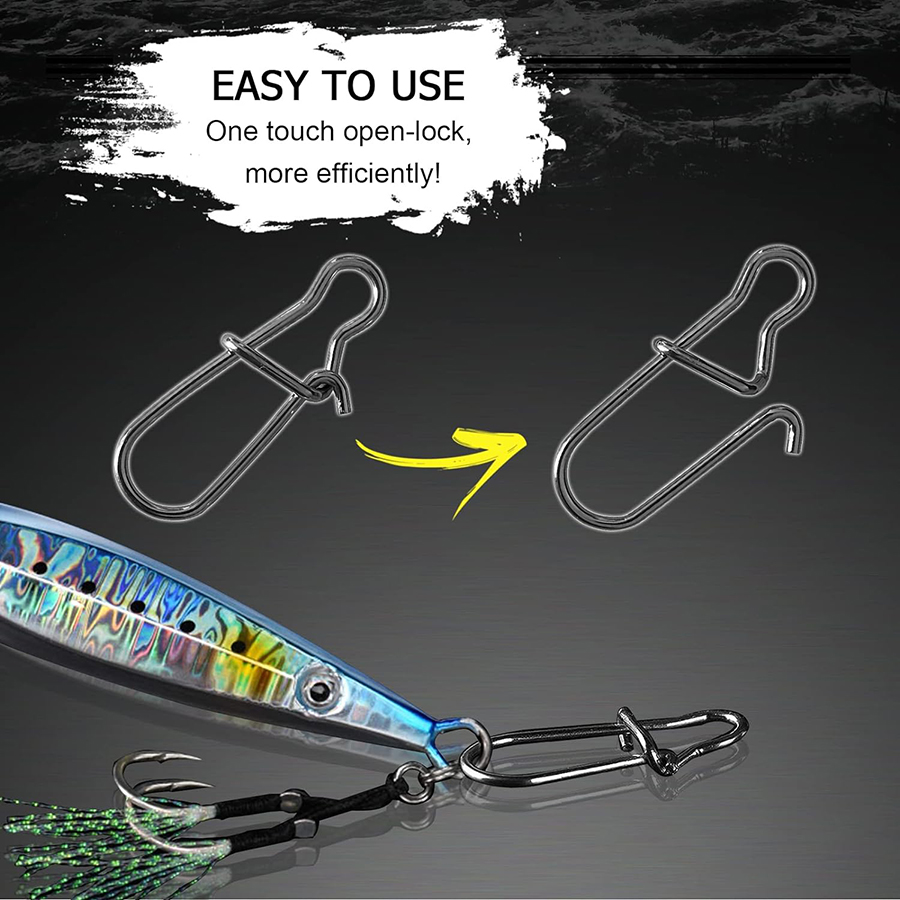 50 шт., защелки для воблеров,  – обзор и цена Fishing Swivel Connector