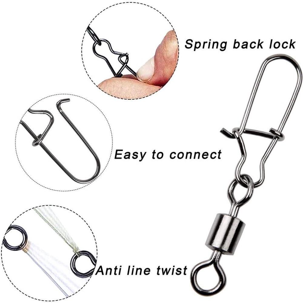 Набор из 50 штук, 4 шт. в комп – обзор и цена Fishing Swivel Connector